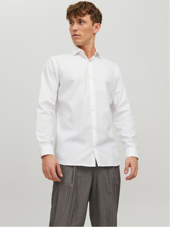 Jack & Jones Bílá pánská košile Jack & Jones Parker