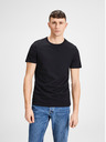 Jack & Jones Sada dvou černých pánských triček s krátkým rukávem Jack & Jones Basic