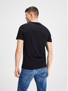 Jack & Jones Sada dvou černých pánských triček s krátkým rukávem Jack & Jones Basic