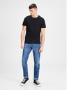 Jack & Jones Sada dvou černých pánských triček s krátkým rukávem Jack & Jones Basic