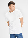 Jack & Jones Sada dvou bílých pánských triček s krátkým rukávem Jack & Jones Basic
