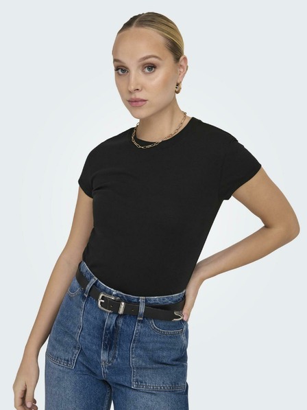 ONLY Černé dámské basic tričko ONLY Elina