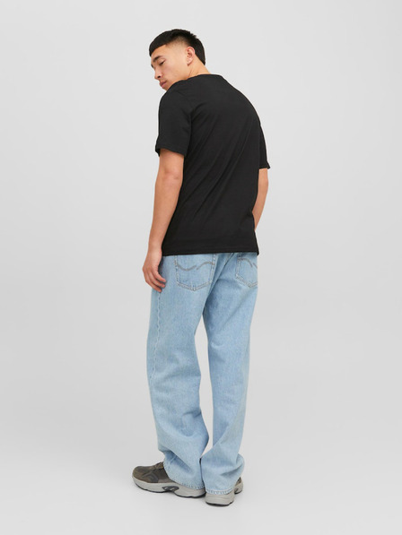 Jack & Jones Černé pánské tričko Jack & Jones Vesterbro