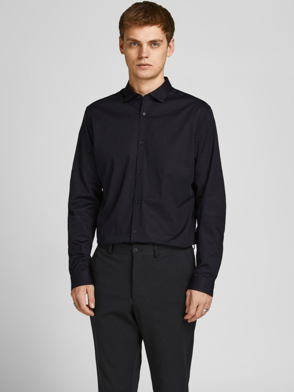 Jack & Jones Černá pánská košile Jack & Jones Lacardiff
