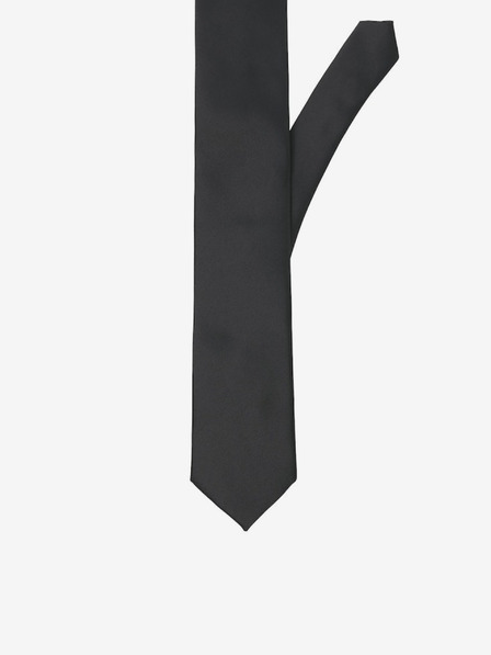 Jack & Jones Černá kravata Jack & Jones Solid
