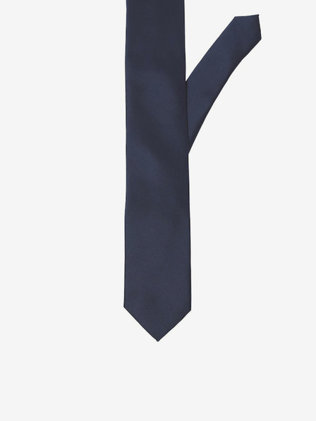 Jack & Jones Tmavě modrá kravata Jack & Jones Solid