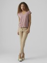 Vero Moda Starorůžové dámské tričko VERO MODA Filli