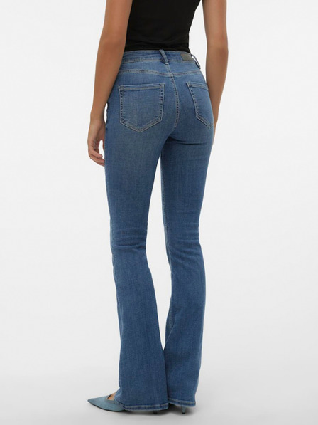 Vero Moda Modré dámské flared fit džíny Vero Moda Flash