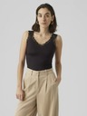 Vero Moda Černé dámské tílko Vero Moda Rosa