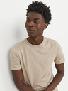 Jack & Jones Béžové pánské basic tričko Jack & Jones Organic