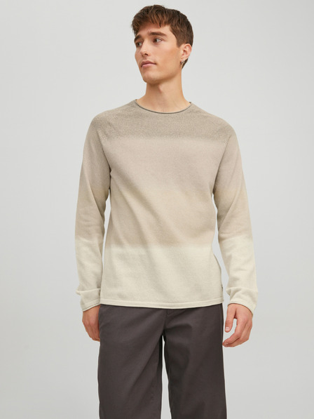 Jack & Jones Béžový pánský svetr Jack & Jones Hill