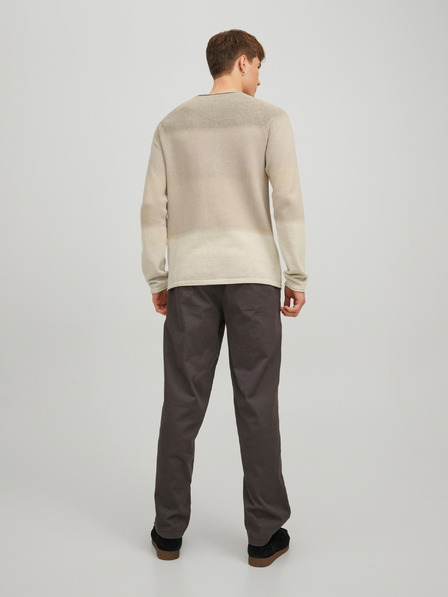 Jack & Jones Béžový pánský svetr Jack & Jones Hill