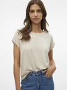 Vero Moda Béžové dámské tričko Vero Moda Lava