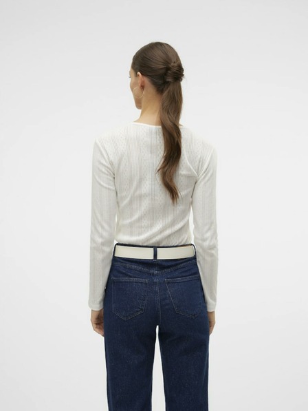 Vero Moda Bílé dámské tričko Vero Moda Lisa
