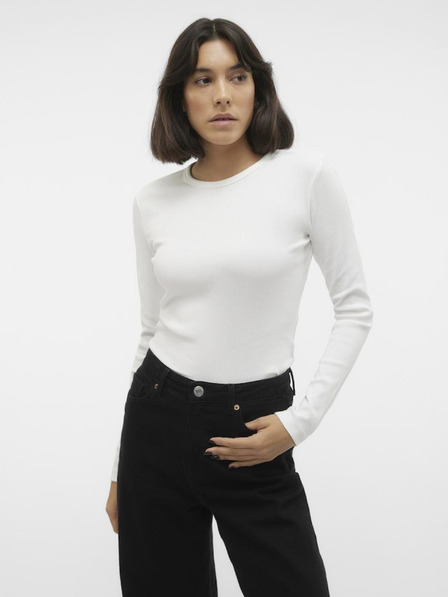 Vero Moda Bílé dámské tričko Vero Moda Chloe