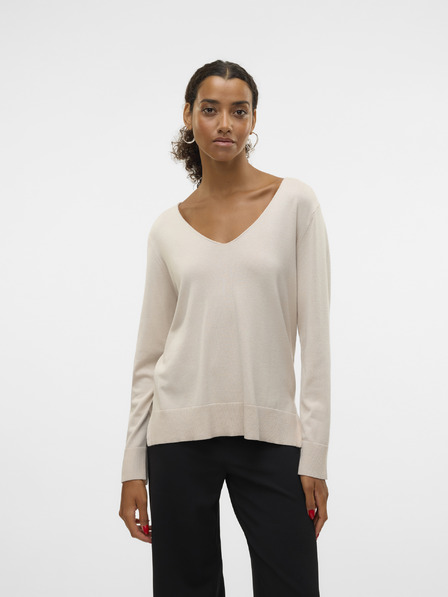 Vero Moda Béžový dámský svetr Vero Moda Silje