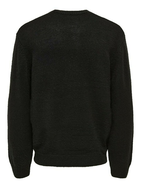 ONLY & SONS Černý pánský svetr ONLY & SONS Anthony