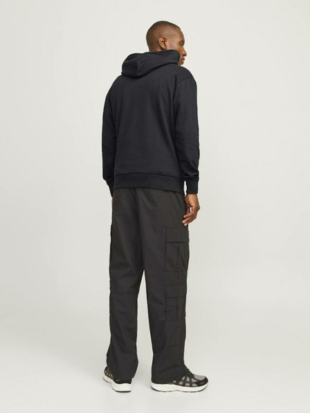 Jack & Jones Černá pánská mikina s kapucí Jack & Jones Caleb