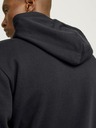 Jack & Jones Černá pánská mikina s kapucí Jack & Jones Caleb