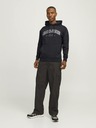 Jack & Jones Černá pánská mikina s kapucí Jack & Jones Caleb