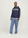 Jack & Jones Tmavě modrá pánská mikina s kapucí Jack & Jones Caleb
