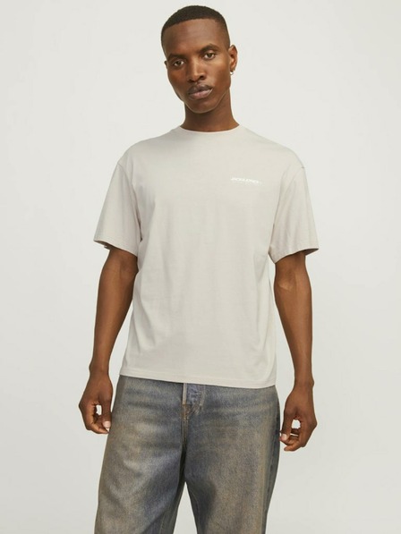 Jack & Jones Béžové pánské tričko Jack & Jones Legacy