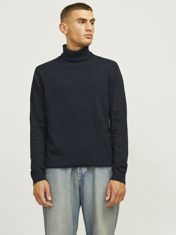 Jack & Jones Tmavě modrý pánský rolák Jack & Jones Basic