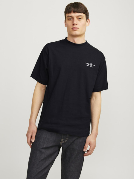 Jack & Jones Černé pánské tričko Jack & Jones