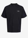Jack & Jones Černé pánské tričko Jack & Jones