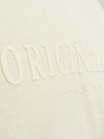 Jack & Jones Krémové pánské tričko Jack & Jones Frederiks JORFREDERIKSBERG