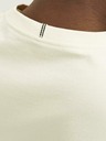 Jack & Jones Krémové pánské tričko Jack & Jones Frederiks JORFREDERIKSBERG