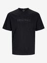 Jack & Jones Černé pánské tričko Jack & Jones Frederiks