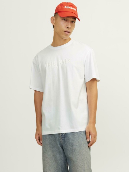 Jack & Jones Bílé pánské tričko Jack & Jones Frederiks