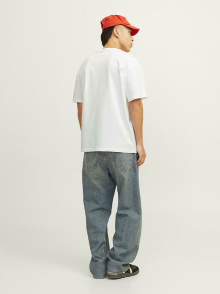Jack & Jones Bílé pánské tričko Jack & Jones Frederiks