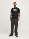 Jack & Jones Černé pánské tričko Jack & Jones Outdoor