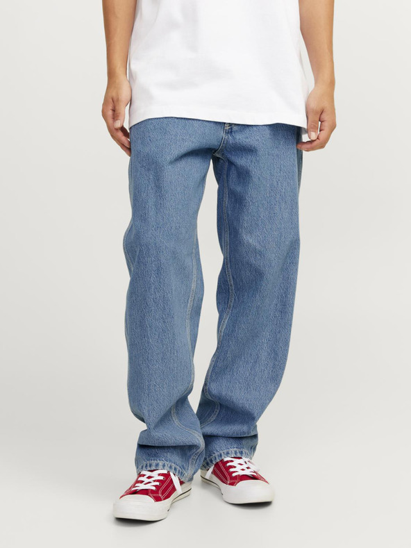 Jack & Jones Modré pánské wide fit džíny Jack & Jones Glenn