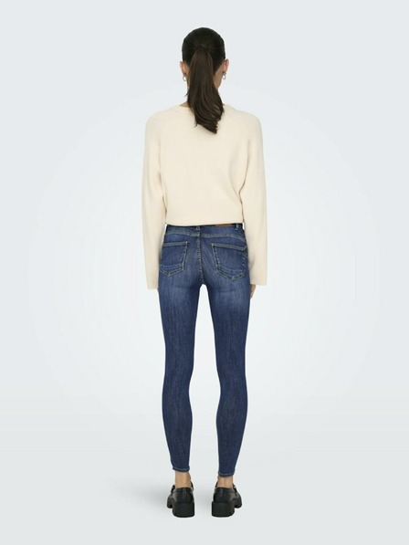 ONLY Tmavě modré dámské skinny fit džíny ONLY Power