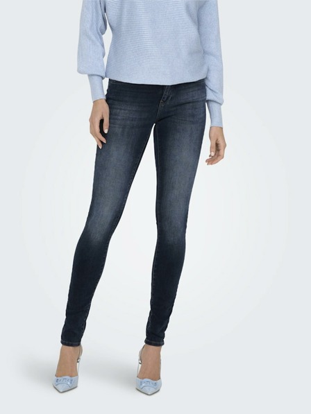 ONLY Tmavě modré dámské skinny fit džíny ONLY Blush