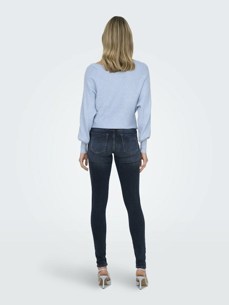 ONLY Tmavě modré dámské skinny fit džíny ONLY Blush