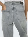 ONLY Světle šedé dámské wide fit džíny ONLY Juicy