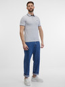 Jack & Jones Šedé žíhané polo tričko Jack & Jones Paulos