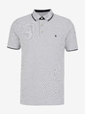 Jack & Jones Šedé žíhané polo tričko Jack & Jones Paulos