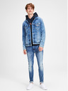 Jack & Jones Tmavě modrá mikina s potiskem a kapucí Jack & Jones Corp