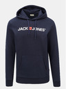 Jack & Jones Tmavě modrá mikina s potiskem a kapucí Jack & Jones Corp