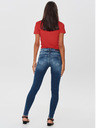 ONLY Modré skinny fit džíny s potrhaným efektem ONLY