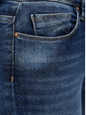 ONLY Modré skinny fit džíny s potrhaným efektem ONLY