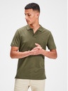 Jack & Jones Khaki polo tričko Jack & Jones