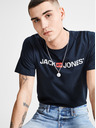 Jack & Jones Modré tričko s potiskem & Jones