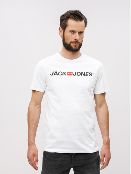 Jack & Jones Bílé tričko s potiskem Jack & Jones