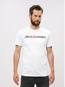 Jack & Jones Bílé tričko s potiskem Jack & Jones